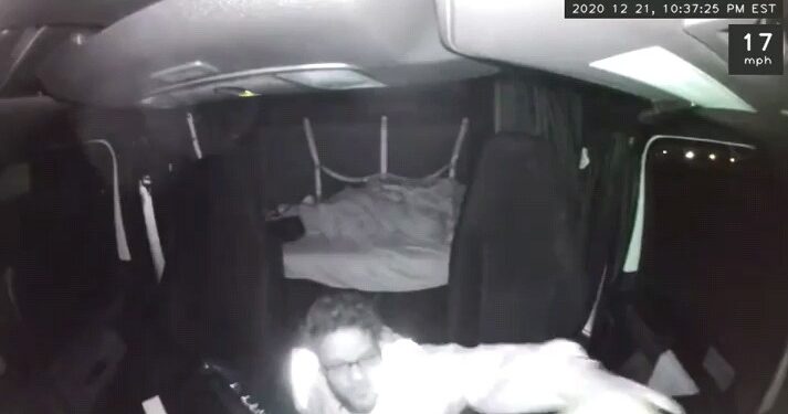 VIDEO | OOPS! Driver falls out of his seat..