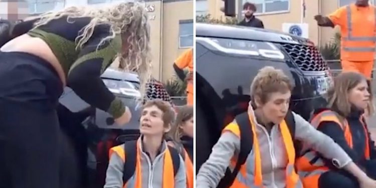 4×4 driver who nudged Insulate Britain protester charged with Assault