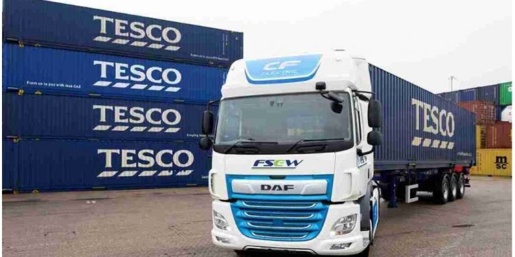 Tesco partnership launching 1st UK electric truck fleet