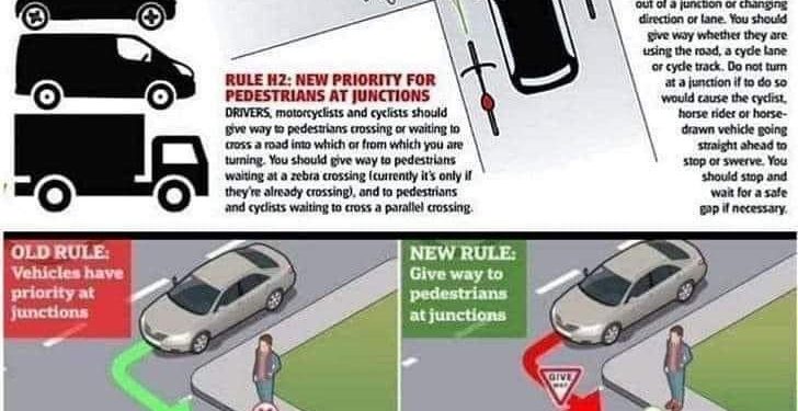 Highway Code changes to come in to effect January 29th 2022