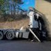 Incredibly lucky trucker avoids serious injury