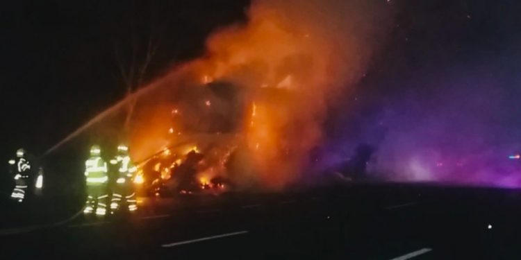 M4 Truck Fire Update – Jan 10th 5.30pm