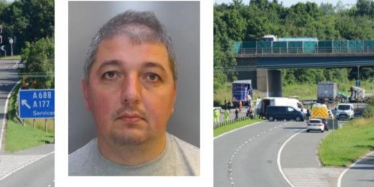 Trucker jailed for three deaths on A1(M) at Bowburn