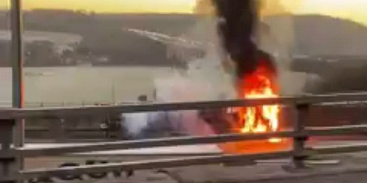 VIDEO | M25 Truck Fire 20/01/21