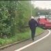 VIDEO OOPS | Driver chasing runaway truck..