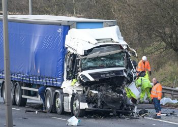 Trucker finally freed after being trapped for three hours in M6 crash