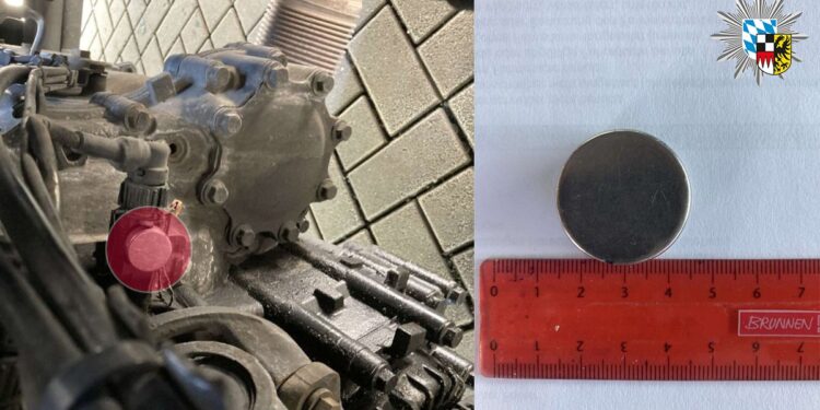 German trucker caught using a magnet to manipulate tachograph