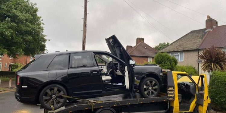 Stolen Rolls Royce found on Recovery Truck in Dagenham