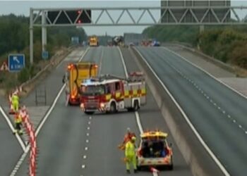 M18 crash at Doncaster: trucker dies at scene – police