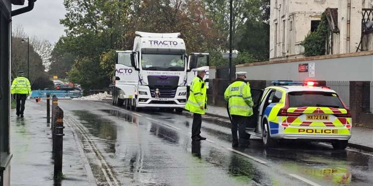 Woman suffers serious injuries after truck loses part load of bricks