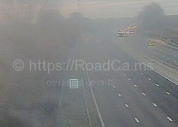 Trucker arrested as woman dies in M6 crash