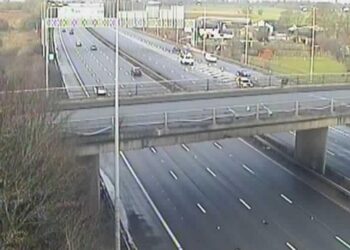 Driver dies after truck bursts into flames on motorway