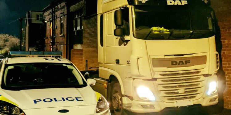 Police recover stolen tractor unit