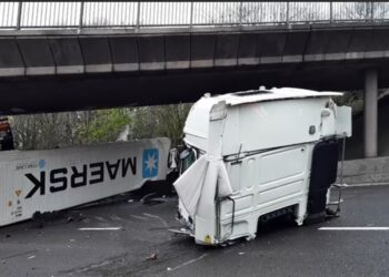 M6 HGV crash causes huge delays