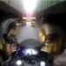 VIDEO OOPS | Biker tries to squeeze between 2 trucks