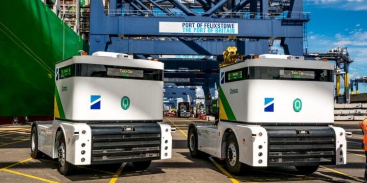 100 autonomous electric trucks to run at Felixstowe Port