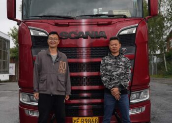 Shanghai to Sweden run for Scania S650