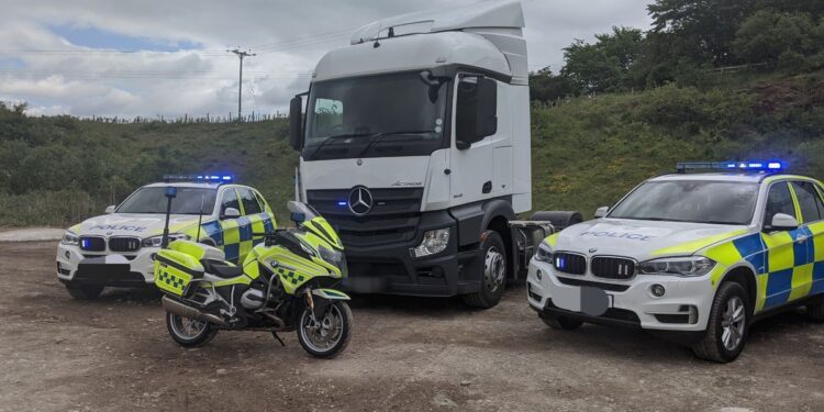 Police truck utilised to catch offenders