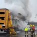 Trucker Praised following A49 Lorry Blaze